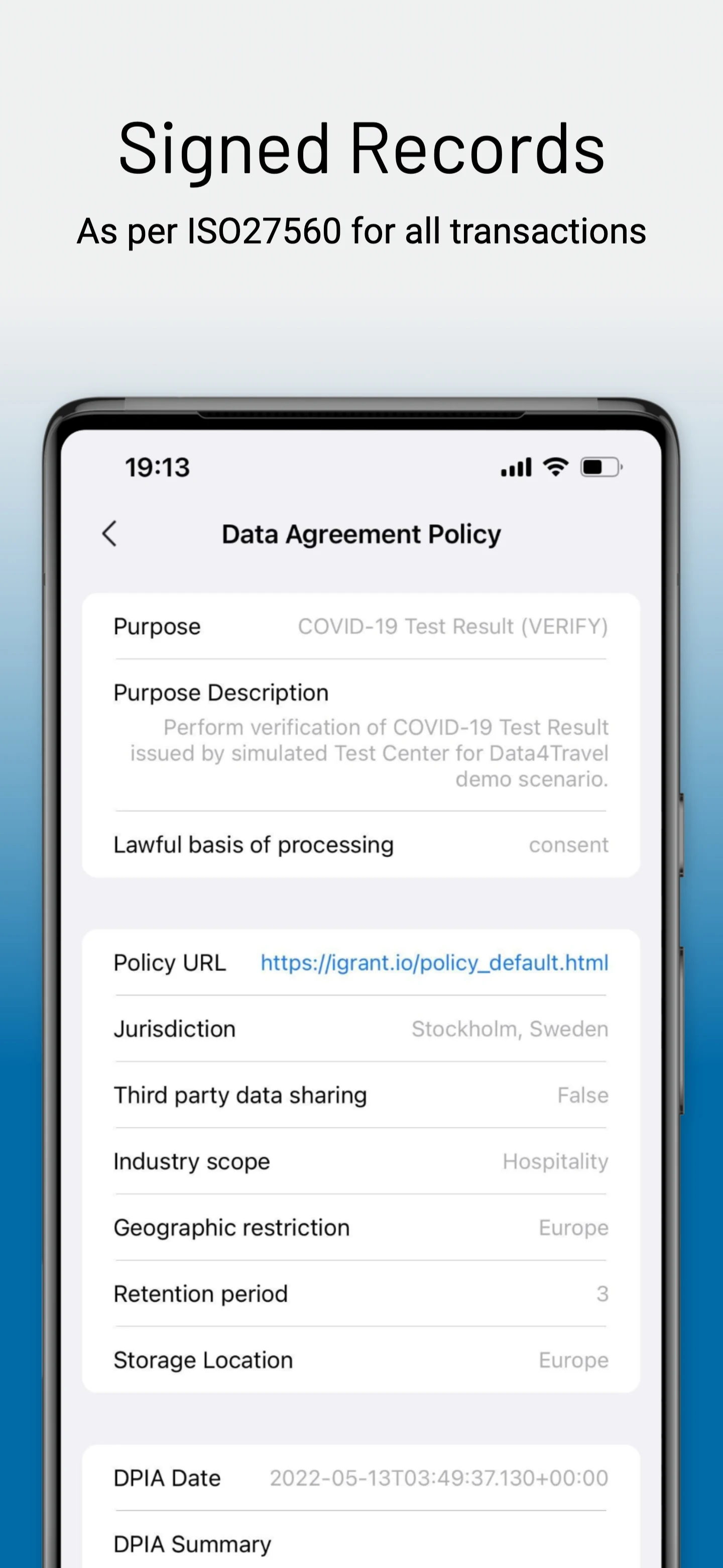 Data Wallet screenshot