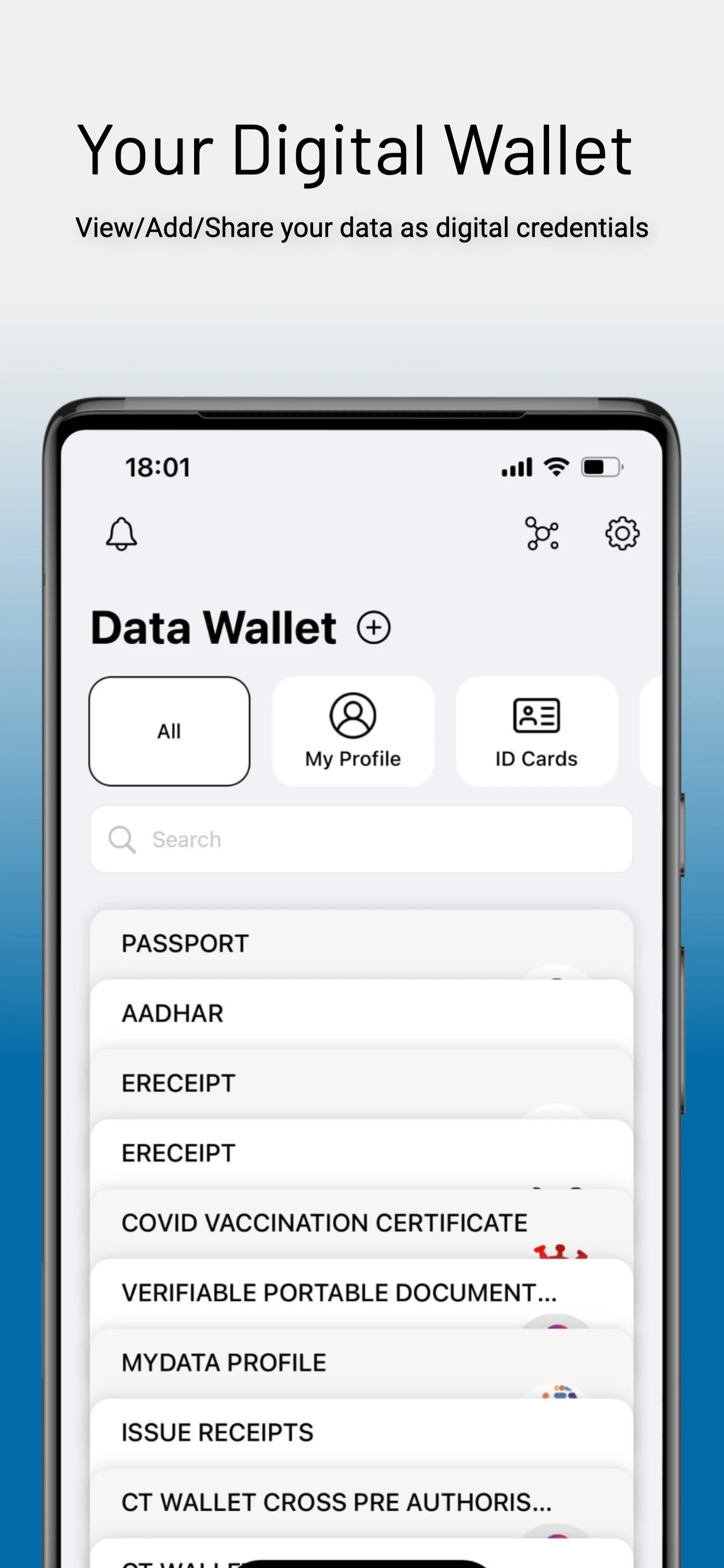 Data Wallet screenshot